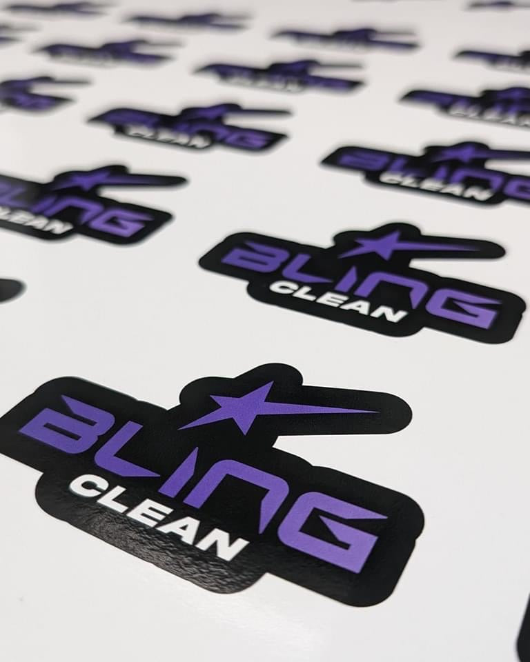 Vinyl Bling Clean Logo Sticker