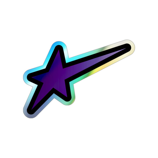 Holographic Bling Star Die-Cut Sticker