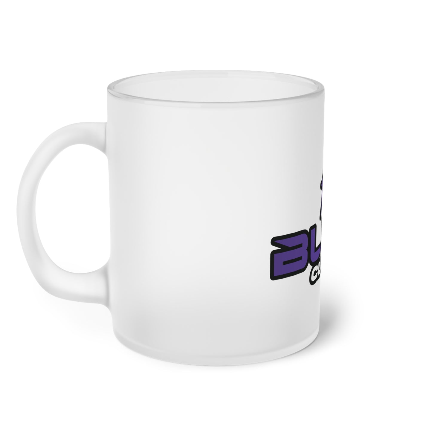 Bling Clean Frosted Glass Mug, 11 oz